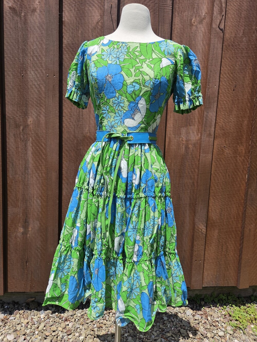 Vintage California Ranchwear Square Dance Fit N Flare Dress